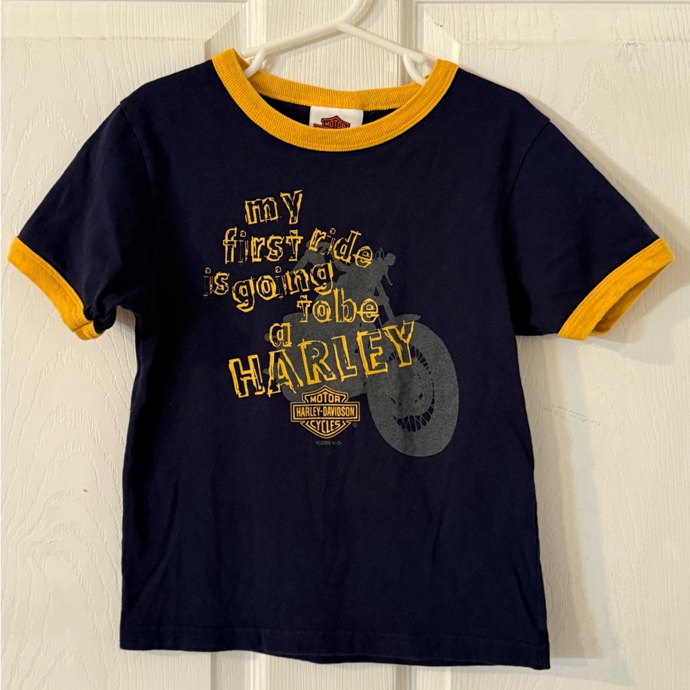 Harley-Davidson vintage kids tshirt..size 6/8 my first ride tshirt